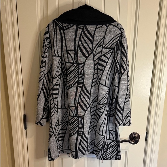 Papa Sweater Black and Grey Cowl Neck Tunic Women Size XXL - Picture 5 of 11